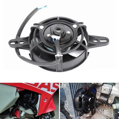 12V вентилатор за охлаждане на мотоциклет Маслен охладител Двигател Електрически радиатор Подходящ за 150cc-250cc ATV Quad Go Kart Buggy Мотокрос аксесоари