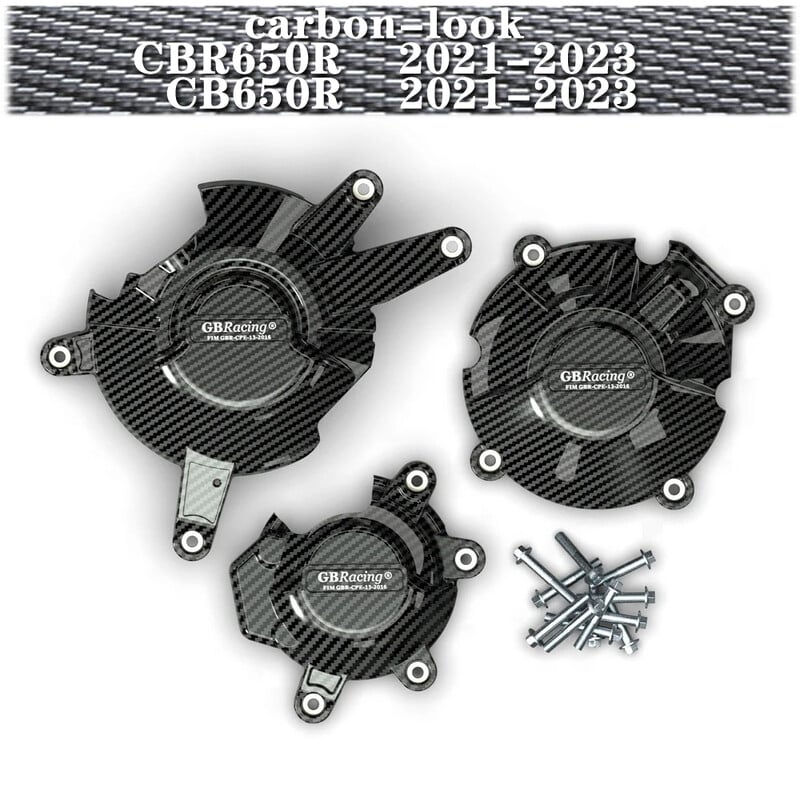 Skirta HONDA CBR650R 2021-2023 CB650R 2021-2023 Variklio apsauginis dangtis anglies pavidalo