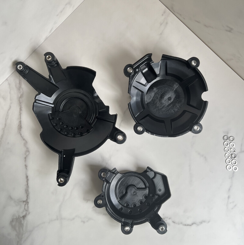 Skirta HONDA CBR650R 2021-2023 CB650R 2021-2023 Variklio apsauginis dangtis anglies pavidalo