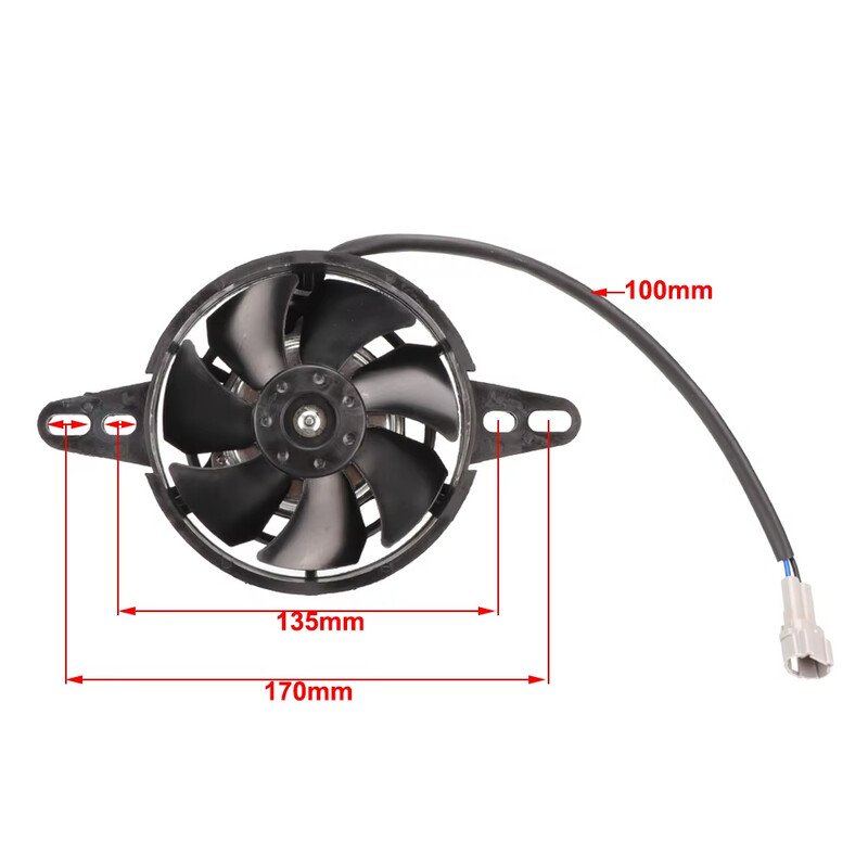 12V 150cc–250cc ATV Quad Go Kart motociklo vandeniui atsparus ventiliatorius aušinimas alyvos aušintuvas variklis elektrinis radiatorius motokroso priedai