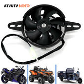 12 V motociklo aušinimo ventiliatorius, alyvos aušintuvas, variklio elektrinis radiatorius, skirtas 50–250 cc ATV Quad Go Kart Buggy Motocross „pasidaryk pats“ priedams