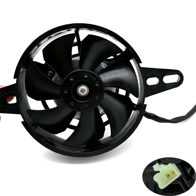 12 V motociklo aušinimo ventiliatorius, alyvos aušintuvas, variklio elektrinis radiatorius, skirtas 50–250 cc ATV Quad Go Kart Buggy Motocross „pasidaryk pats“ priedams