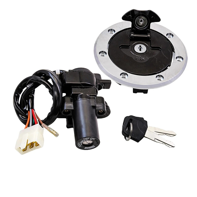 Skirtas Kawasak Ninja ZX6R ZX7R ZX-9R ZZR400 ZZR600 ZXR400 ZXR750 motociklo uždegimo jungiklio spynos kuro dujų dangtelio raktų rinkinys