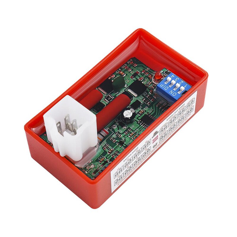 Augstas veiktspējas 5-pin CDI sacīkšu modulis ar DIP slēdzi motociklu sacīkstēm — saderīgs ar GN5