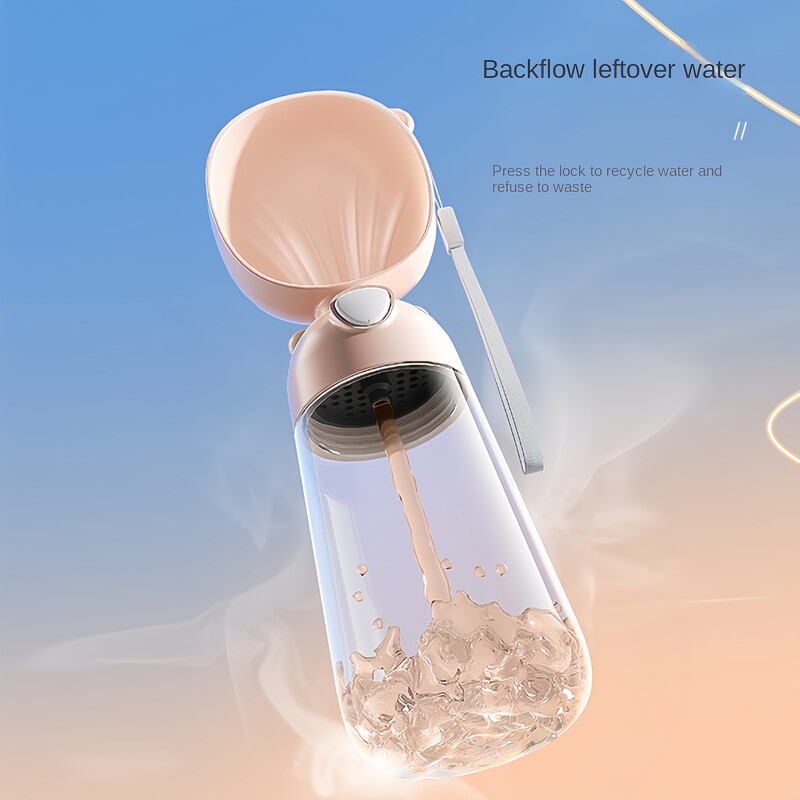 Šunų nešiojamas vandens dubuo Nešiojama maistinė medžiaga šunų kačių kelionių vandens puodelio butelis su maisto dozatoriumi Naminių šunų reikmenys