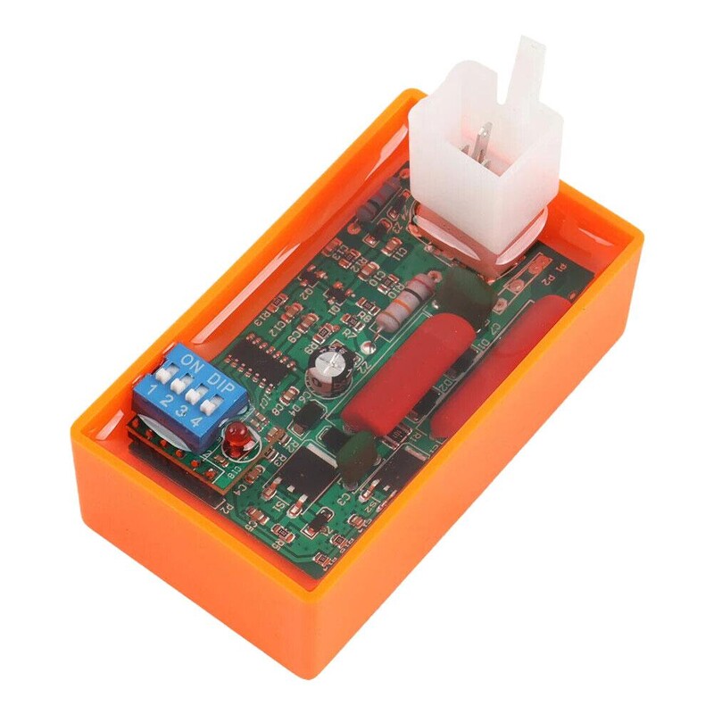 5 kontaktų kintamosios srovės CDI dėžutė su DIP jungikliu, motociklo uždegimo greičio riba 4000–12000, skirta WAVE 100 Racing YX140 Competitive Racing YX160