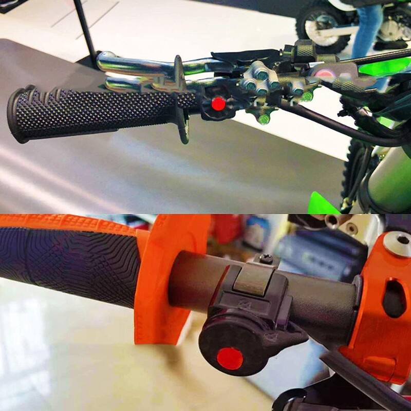 Universāls motocikla apturēšanas slēdža spiedpogas signāltaures startera slēdzis netīrumu motocikla motocikla piederumi 22 mm piestiprinātam rokas U6I5