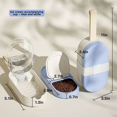 Kimpets du viename naminių šunų vandens puodelis, nešiojamas katėms lauke geriamas vanduo šuniukas Vanduo Maistas vandens butelis Naminių gyvūnų reikmenys