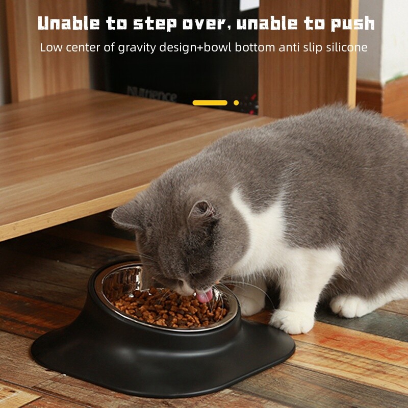 Protuklizna jednostruka dvostruka zdjelica za pse s ABS podlogom Izdržljiva hranilica za vodu od nehrđajućeg čelika Hranilica za hranu za kućne ljubimce Zdjelice za piće za pse Mačke