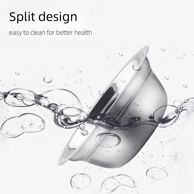 Protuklizna jednostruka dvostruka zdjelica za pse s ABS podlogom Izdržljiva hranilica za vodu od nehrđajućeg čelika Hranilica za hranu za kućne ljubimce Zdjelice za piće za pse Mačke