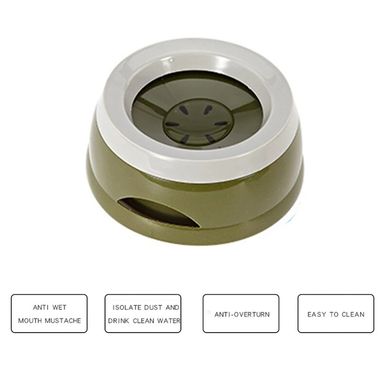 Kelioninė vandens dubuo transporto priemonė, neišsiliejusi vandens šunų tiektuvas Geriamojo vandens plūduriuojantis geriamojo šuns apsaugos nuo perpildymo