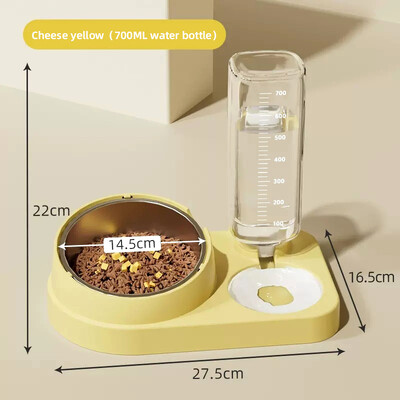 HOOPET kačių dubuo Mažas šunų maistas šėrimo vanduo geriamasis dubenėlių rinkinys katėms šunims šėryklos gertuvės dubenys naminių gyvūnėlių reikmenys