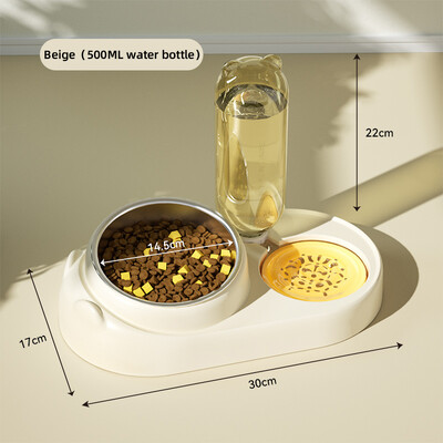 HOOPET kačių dubuo Mažas šunų maistas šėrimo vanduo geriamasis dubenėlių rinkinys katėms šunims šėryklos gertuvės dubenys naminių gyvūnėlių reikmenys