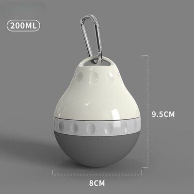 200 ml suņu ceļojumu ūdens pudele noņemama bļoda, necaurlaidīga pārnēsājama barības padevēja maza suņa kaķa piederumi pastaigu pārgājieniem