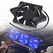 Dzinēja radiatora motocikla dzesēšanas ventilators 150cc 200cc 250cc ATV 12V universālajam eļļas ūdens tvertnes dzesētājam motocikla piederumiem