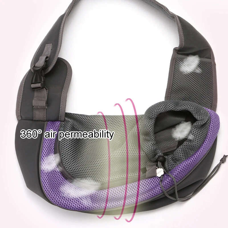 Mājdzīvnieku suņu soma Ērta, elpojoša, regulējama āra ceļojumu kucēna rokassomiņa ar vienu plecu Maza muguras soma suņu pārnēsāšanai, kaķim