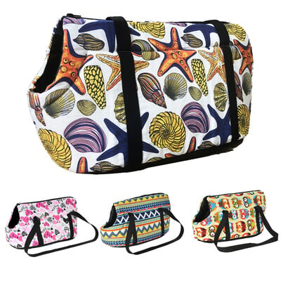 Fashion Printed Dog Carrier Bag για μικρά σκυλιά Γάτα Τσάντες ώμου για υπαίθρια ταξίδια Chihuahua Yorkies Προμήθειες για κατοικίδια σακίδιο πλάτης