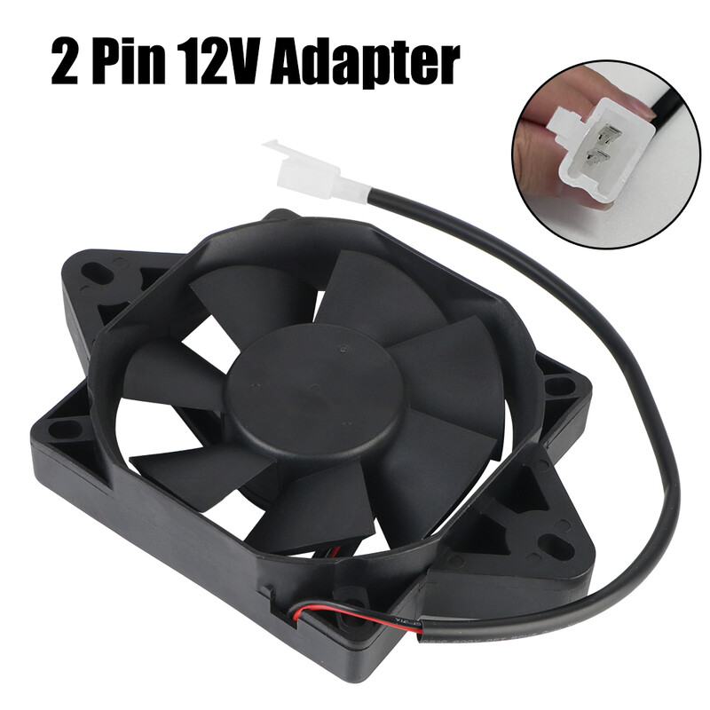 12 V motociklo aušinimo ventiliatoriaus variklio radiatoriaus modifikavimo komplektas Alyvos vandens bako aušintuvas motociklo priedai, skirti 150cc 200cc 250cc keturračiui