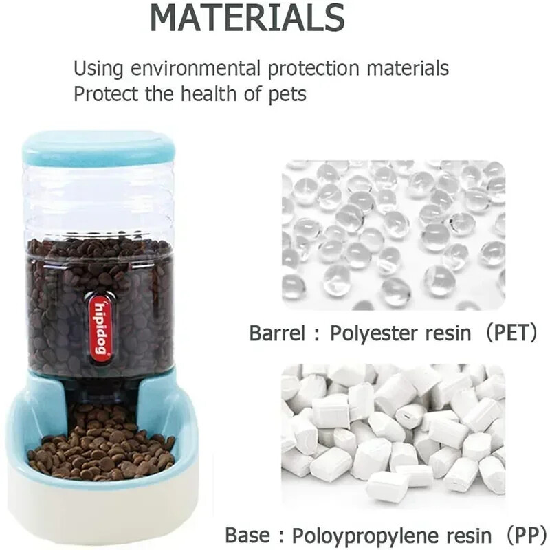 Automatinis šunų lesytuvas girdytuvas Gravitacijos naminių gyvūnėlių ėdalo dozatoriai kačių vandens dozatoriai didelės talpos laikymo talpa maisto vandens dubuo