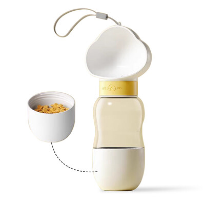 Pet Boss Pet Dog Vandens butelio tiekimo dubuo Nešiojamas vandens maisto butelis Gyvūnai Lauko Kelionės Geriamasis šunų Dubenys Vandens dubuo šunims