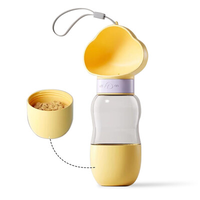 Pet Boss Pet Dog Vandens butelio tiekimo dubuo Nešiojamas vandens maisto butelis Gyvūnai Lauko Kelionės Geriamasis šunų Dubenys Vandens dubuo šunims