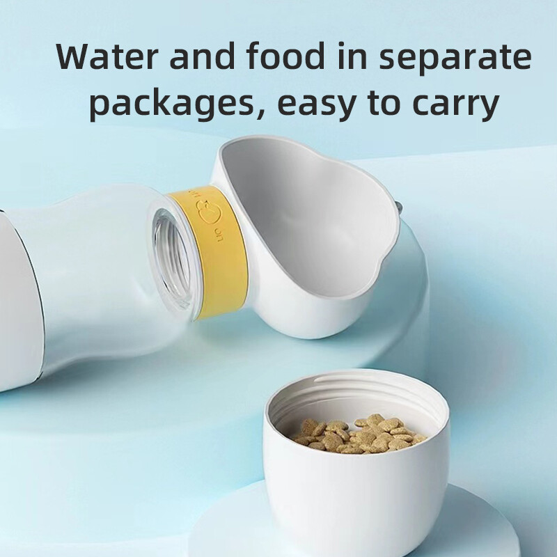 Pet Boss Pet Dog Vandens butelio tiekimo dubuo Nešiojamas vandens maisto butelis Gyvūnai Lauko Kelionės Geriamasis šunų Dubenys Vandens dubuo šunims