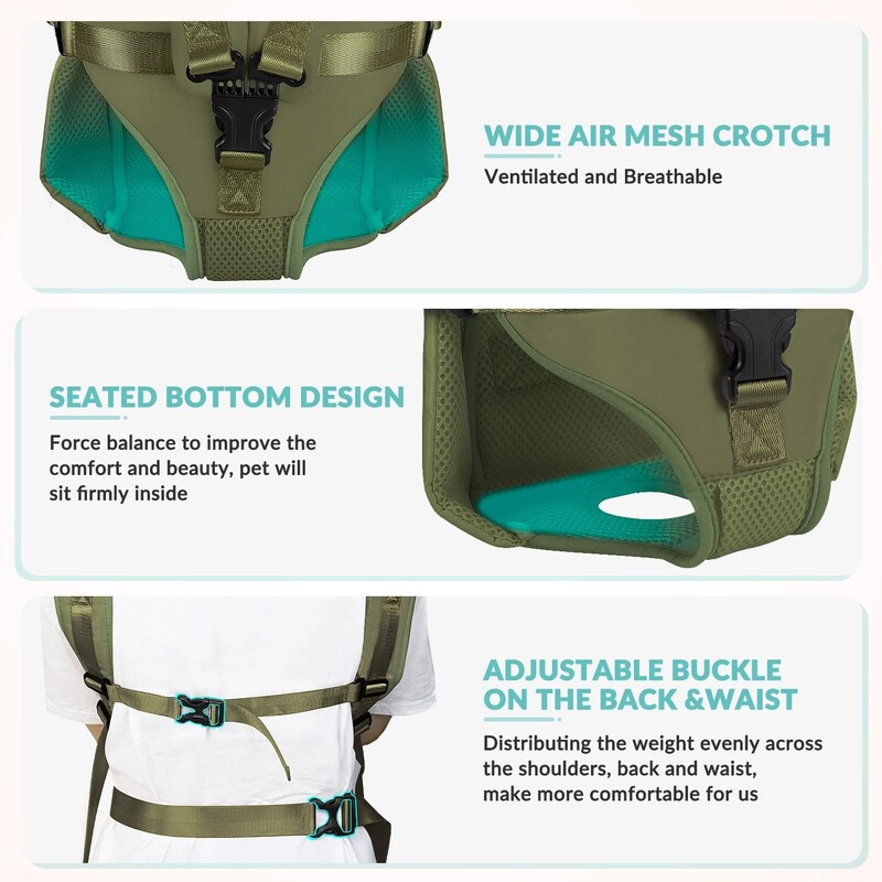 Kuprinė naminiams gyvūnėliams šunims, sutirštinta kempinė, naminių gyvūnėlių priekinė šunų nešyklė Nešiojami šuniukų transportavimo šunų krepšiai