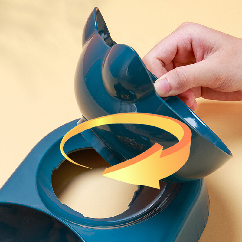 3 viename kačių tiektuvas Automatinis vandens dozatorius su dvigubu dubeniu naminių gyvūnėlių dubuo mažiems šunims katėms naminių gyvūnėlių ėdalo konteineris kačių priedai