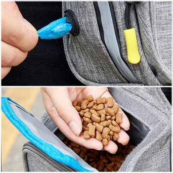 Oxford Cloth Dog Treat Pouch Αξεσουάρ για υπαίθριο περπάτημα σκύλου Άοσμο επαναχρησιμοποιήσιμο φορητό τσαντάκι εκπαίδευσης Βοηθήματα συμπεριφοράς σκύλων