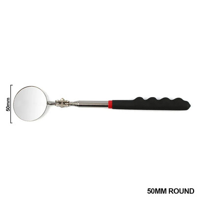 Nešiojamas teleskopinis lanksčios galvutės tikrinimo veidrodis su LED apšvietimu, reguliuojamas 360 laipsnių kampu pasukamas žiūrėjimo automatinis rankinis įrankis