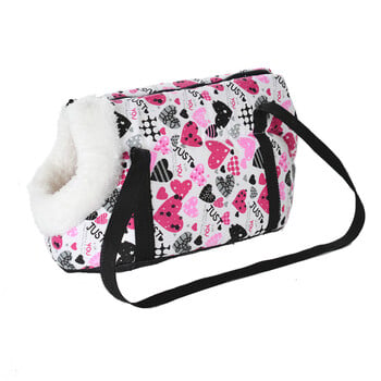 Зимна чанта за кучета Puppy Fleece Pad Carrier Tote за кучета Котки Коте Раница за рамо Пътуване на открито Домашни любимци Дамска чанта Френски булдог