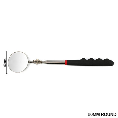 Pārnēsājams teleskopisks, elastīgs galvas pārbaudes spogulis ar LED apgaismojumu, regulējams 360 grādos pagriežams skatīšanās automātiskais rokas instruments