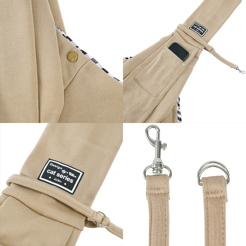 Pet Crossbody Krepšys Lauke Kelioninis Nešiojamas Katės Šuniuko Krepšys Medvilninis Patogus nešiojimas Naminių gyvūnėlių nešiojimo reikmenys
