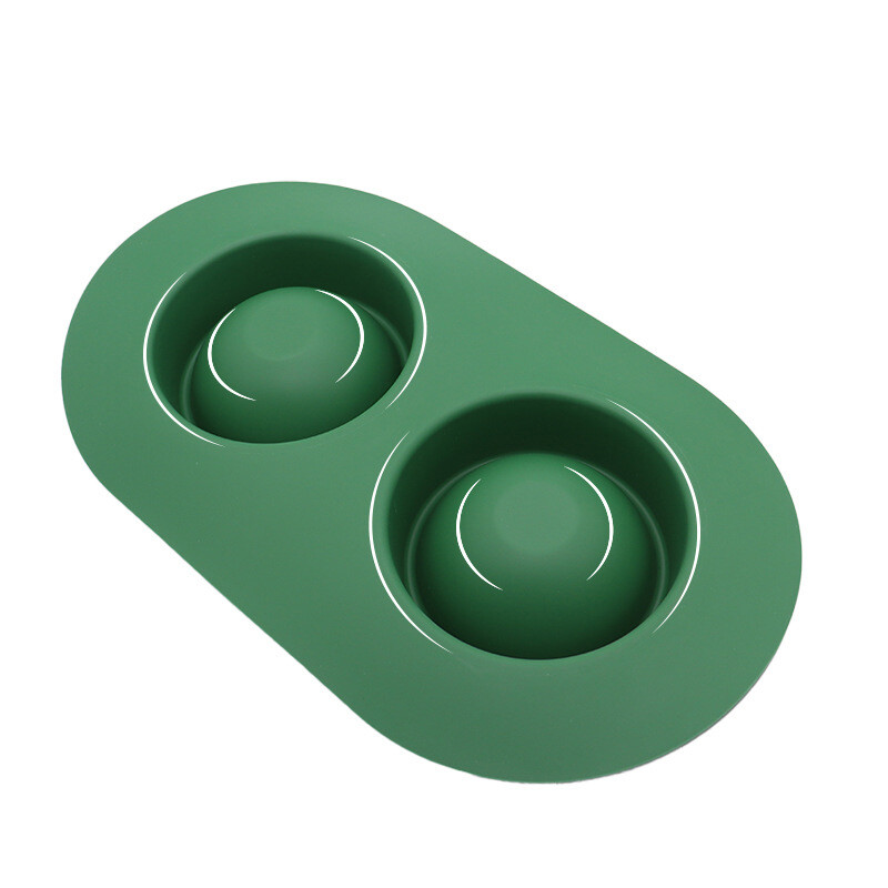 Dvigubas naminių gyvūnėlių dubenėlis šunų gėrimo dubuo nuo slydimo Imtynių šunų ir kačių lėto maisto dubuo, apsaugantis nuo naminių gyvūnėlių tiektuvo nerūdijančio plieno