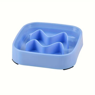 Kvadratinis gyvūno lėtas šėrimas katės dubuo nuo užspringimo šuniui dėlionė Maisto dubuo vandens baseinas, apsaugantis nuo apsivertimo katės maitinimo gėrimo indas