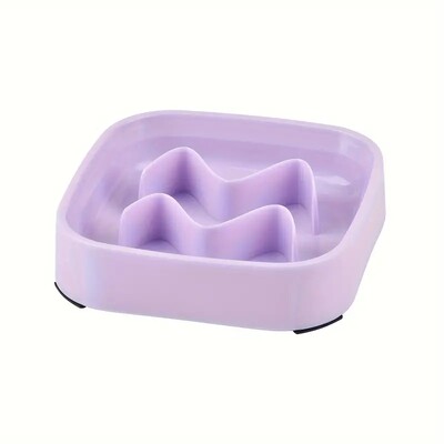 Kvadratinis gyvūno lėtas šėrimas katės dubuo nuo užspringimo šuniui dėlionė Maisto dubuo vandens baseinas, apsaugantis nuo apsivertimo katės maitinimo gėrimo indas