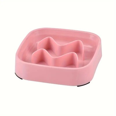 Kvadratinis gyvūno lėtas šėrimas katės dubuo nuo užspringimo šuniui dėlionė Maisto dubuo vandens baseinas, apsaugantis nuo apsivertimo katės maitinimo gėrimo indas
