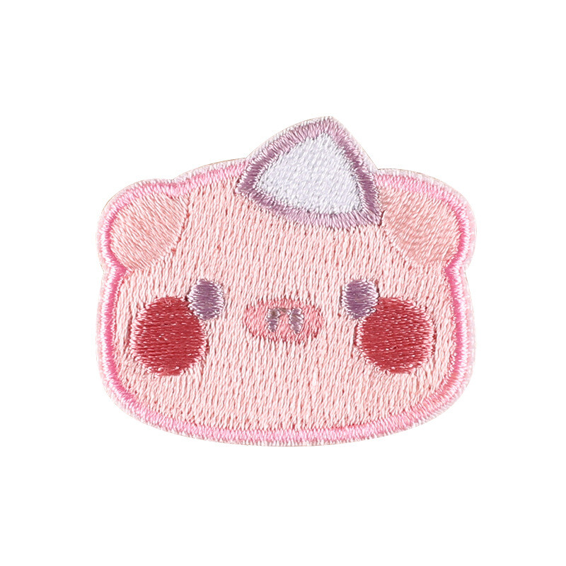 Animacinių filmų 12 vnt. siuvinėjimo etiketė Mielas gyvūno galvos ženklelis Audinio etiketė Drabužių priedai Pleistras Dekoravimas Lipnus siuvinėjimo pleistras