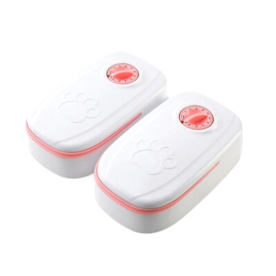 Automatinis šėrytuvas katėms ir mažiems šunims sauso arba pusiau drėgno ėdalo dozatorius su 48 valandų laikmačiu, skirtas šuniuko kačiuko naudojimui namuose