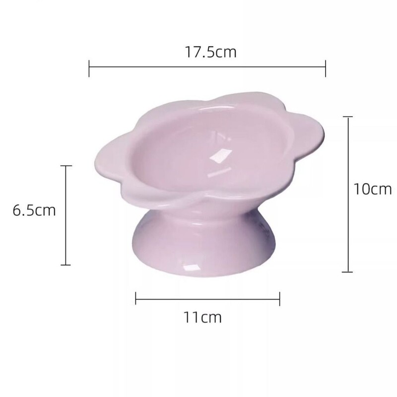 Anti-knock keraminis kačių dubuo mielas pasvirusi burna šunų ėdalo šėrimo baseinas didelės talpos neslystantis naminių gyvūnėlių tiektuvas kačiuko šuniukas