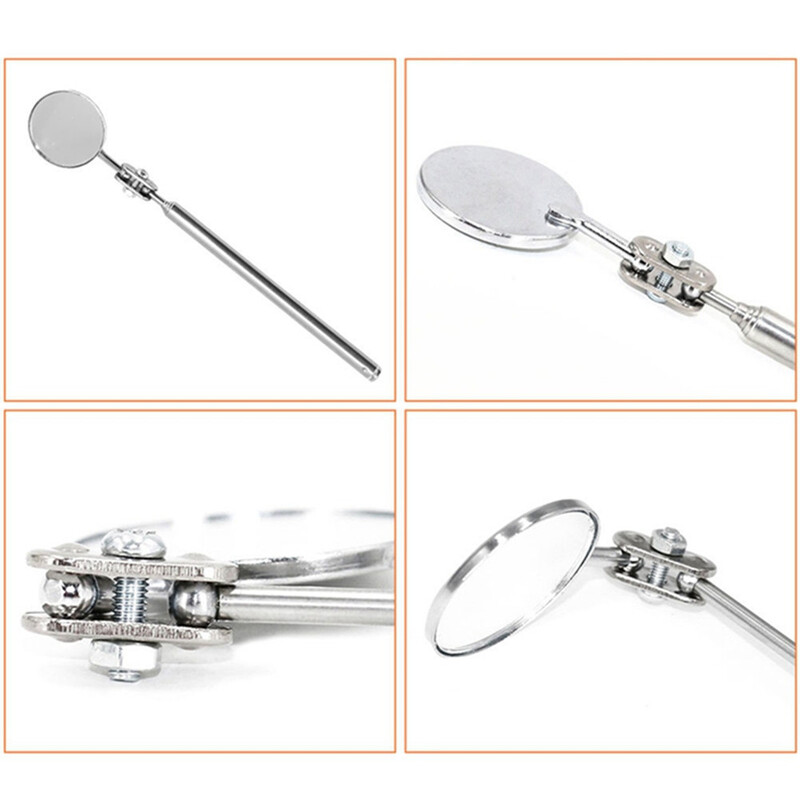 30 mm / 50 mm nešiojamasis automobilio teleskopinis aptikimo objektyvas, apvalus veidrodis, automobilio kampo vaizdo rašiklis, skirtas automatinės apžiūros rankiniam taisymo įrankiui