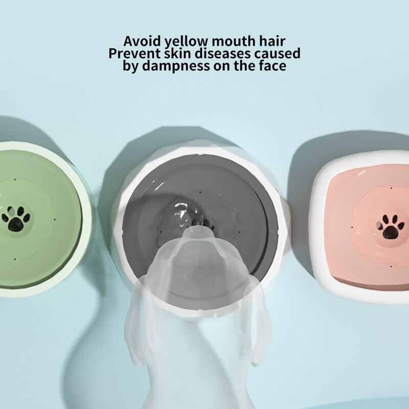 Dzeramā ūdens bļoda suņiem 1L/1,5L Peldoša, nesamitrinoša mute kaķu bļoda bez izšļakstīšanās dzeramā ūdens dozators, pretpārsēšanās suņu bļoda