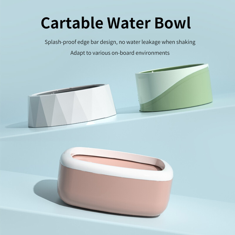 Dzeramā ūdens bļoda suņiem 1L/1,5L Peldoša, nesamitrinoša mute kaķu bļoda bez izšļakstīšanās dzeramā ūdens dozators, pretpārsēšanās suņu bļoda