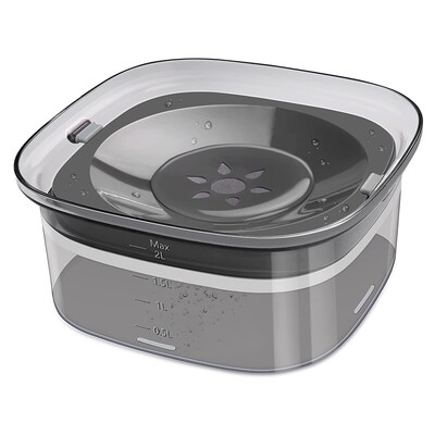 2L didelės talpos šunų vandens dubuo nuo purslų plaukiojantis šuo geriamojo vandens dubuo naminiams gyvūnėliams Cat Dog Lėtas tiektuvas vandens dozatoriaus dubuo