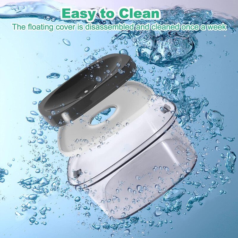 2L didelės talpos šunų vandens dubuo nuo purslų plaukiojantis šuo geriamojo vandens dubuo naminiams gyvūnėliams Cat Dog Lėtas tiektuvas vandens dozatoriaus dubuo