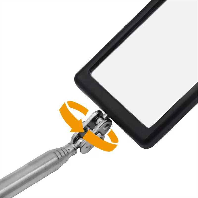 Automobilio LED apšvietimo tikrinimo veidrodėlis 360° teleskopinis važiuoklės endoskopas Automobilių remonto aptikimo įrankiai padidinimo tikrinimo veidrodėlis