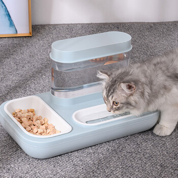 4 стила Pet Cat Bowl Dog for Cats Feeder Bowls Kitten Автоматичен фонтан за пиене 1.5L капацитет Хранене на кученца Продукти за поилка