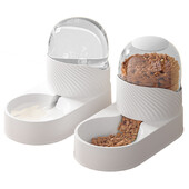 2L mājdzīvnieku kaķu automātiskā barotava lielas ietilpības kucēnu kaķēnu dzeramā strūklaka PP suņu barības bļoda ūdens dozatora uzglabāšanas tvertne