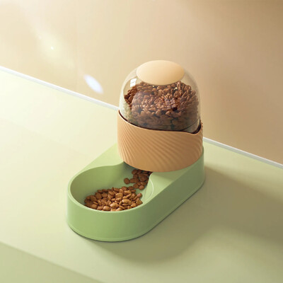 2L mājdzīvnieku kaķu automātiskā barotava lielas ietilpības kucēnu kaķēnu dzeramā strūklaka PP suņu barības bļoda ūdens dozatora uzglabāšanas tvertne