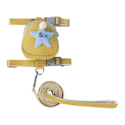 Naminių šunų petnešos su krepšiu Miela naminių gyvūnėlių kuprinė su pavadėliu, penkių smailių žvaigždučių naminių gyvūnėlių puošmena, skirta kasdieniam pasivaikščiojimui žygio treniruotėms